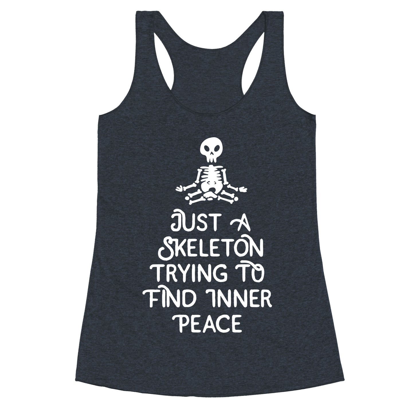Skeleton Peace Racerback Tank