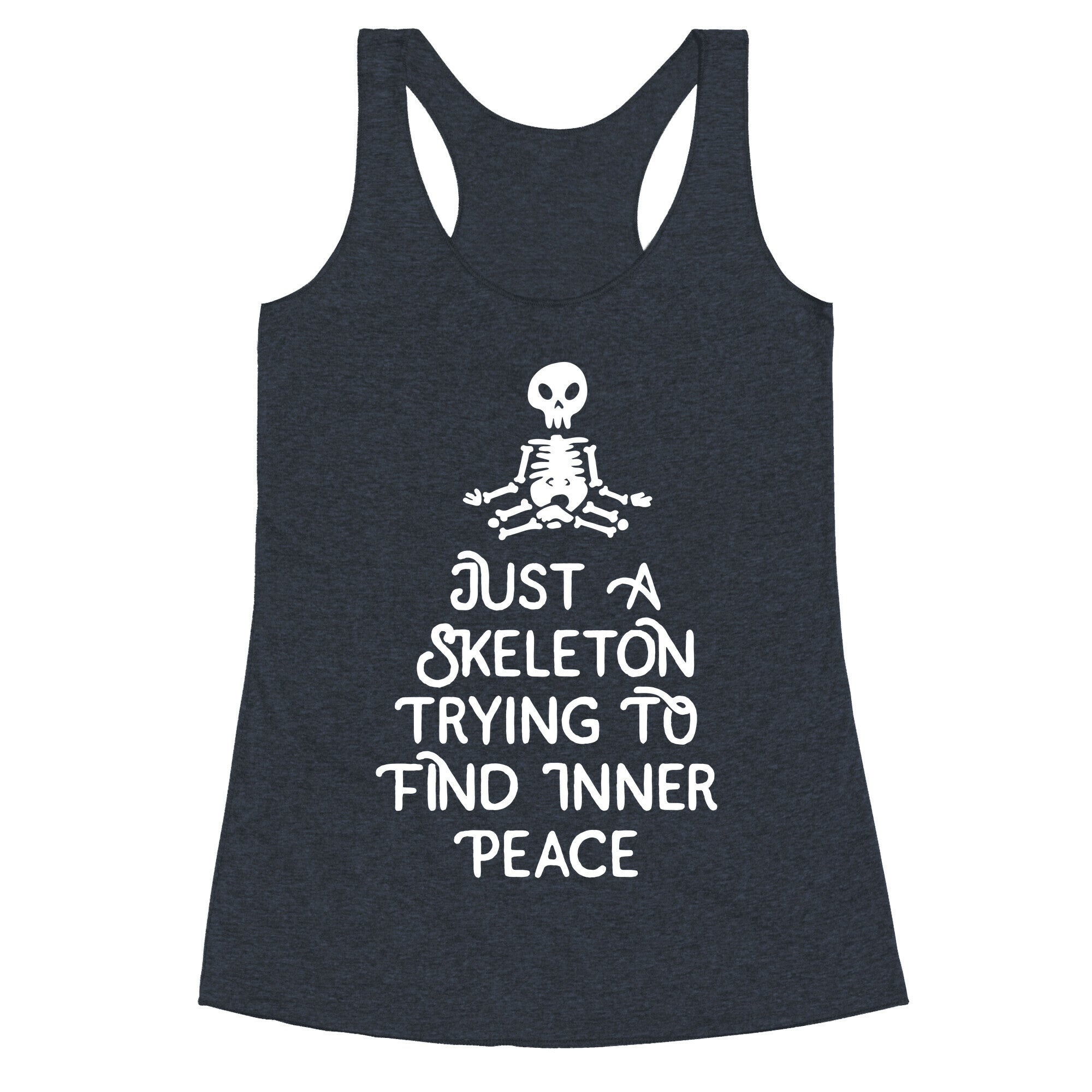 Skeleton Peace Racerback Tank
