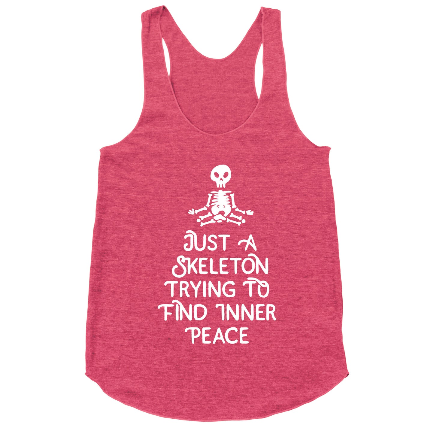 Skeleton Peace Racerback Tank
