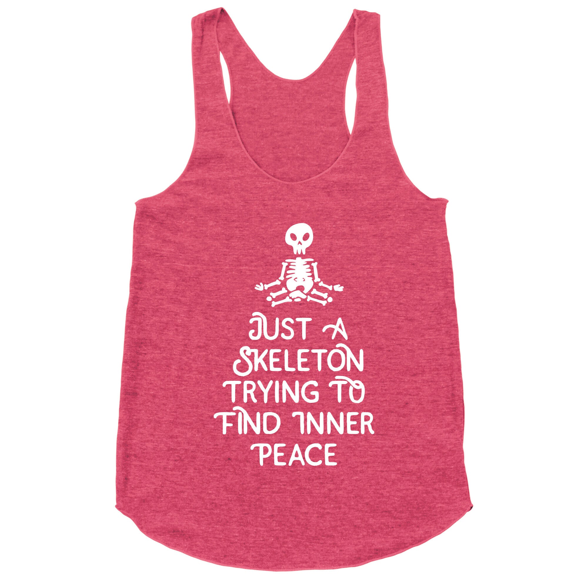 Skeleton Peace Racerback Tank