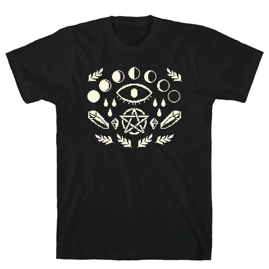 Occult Pixel Pattern T-Shirt