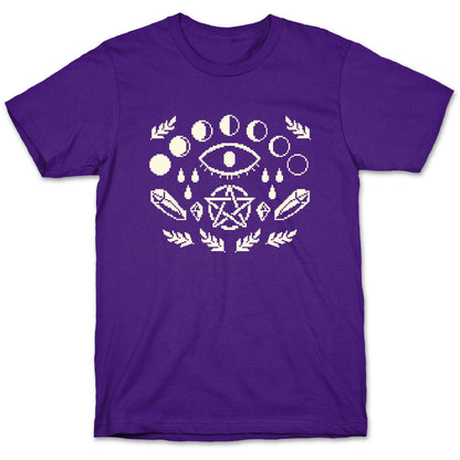 Occult Pixel Pattern T-Shirt