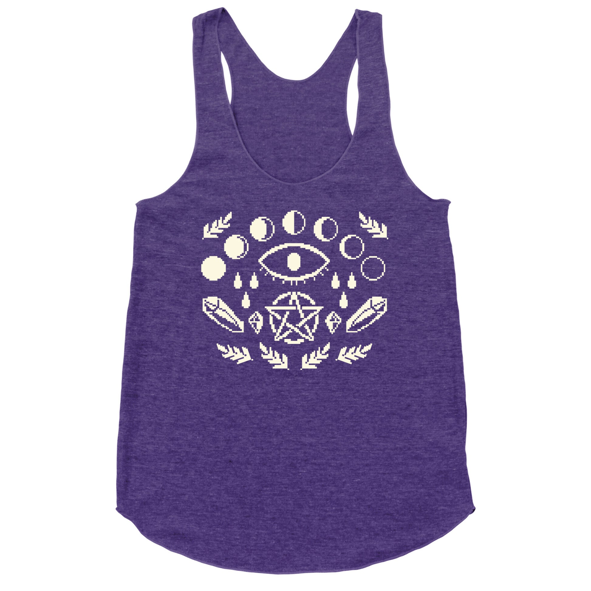 Occult Pixel Pattern Racerback Tank