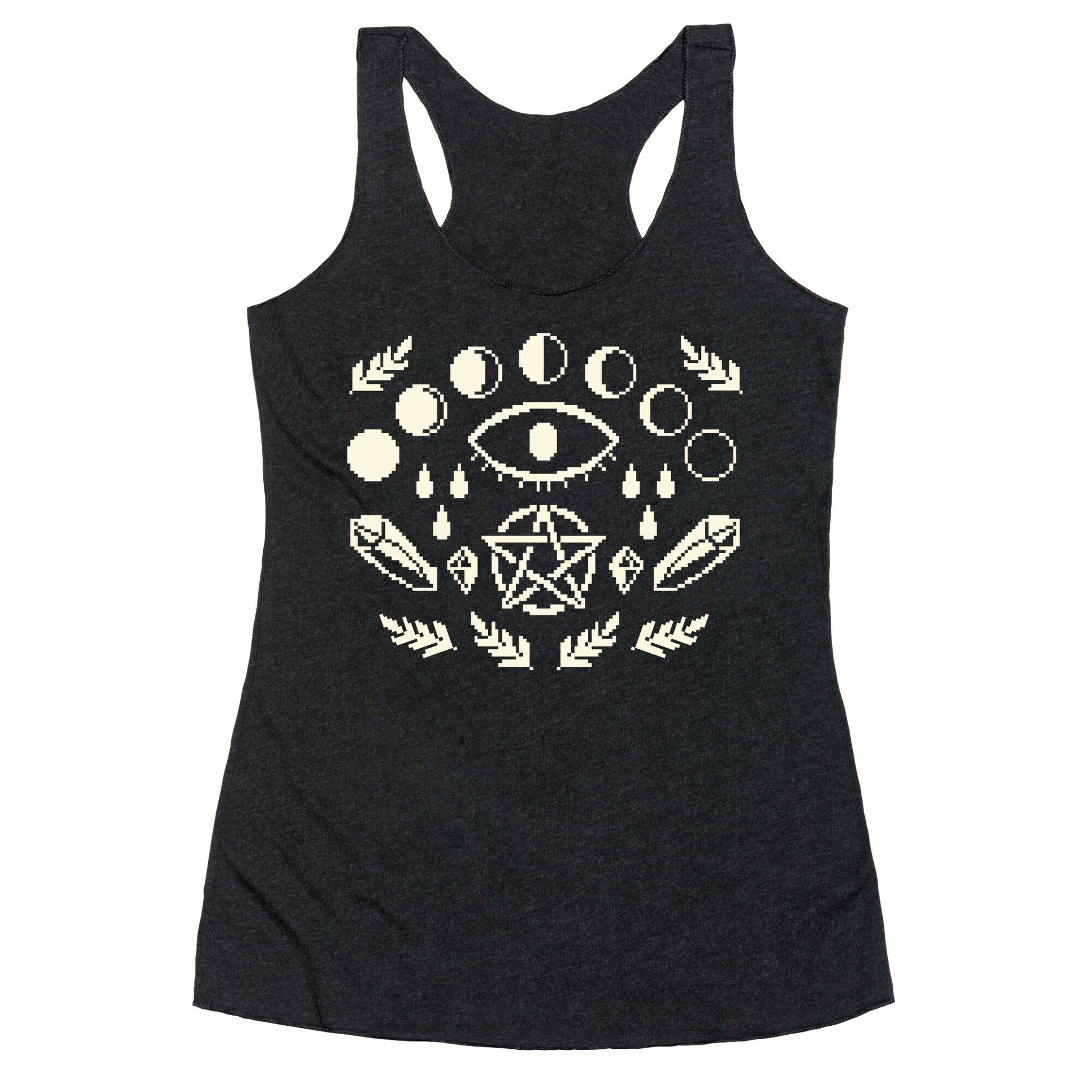 Occult Pixel Pattern Racerback Tank