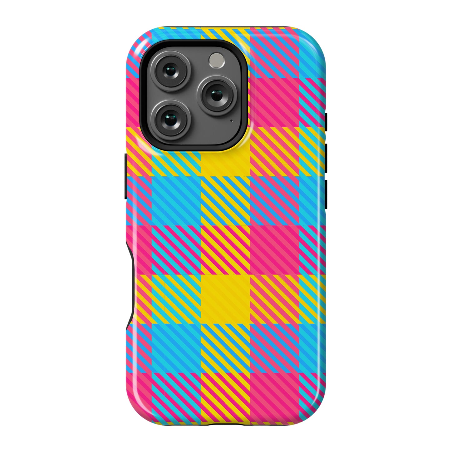 Pan Pride Flag Plaid  Phone Case