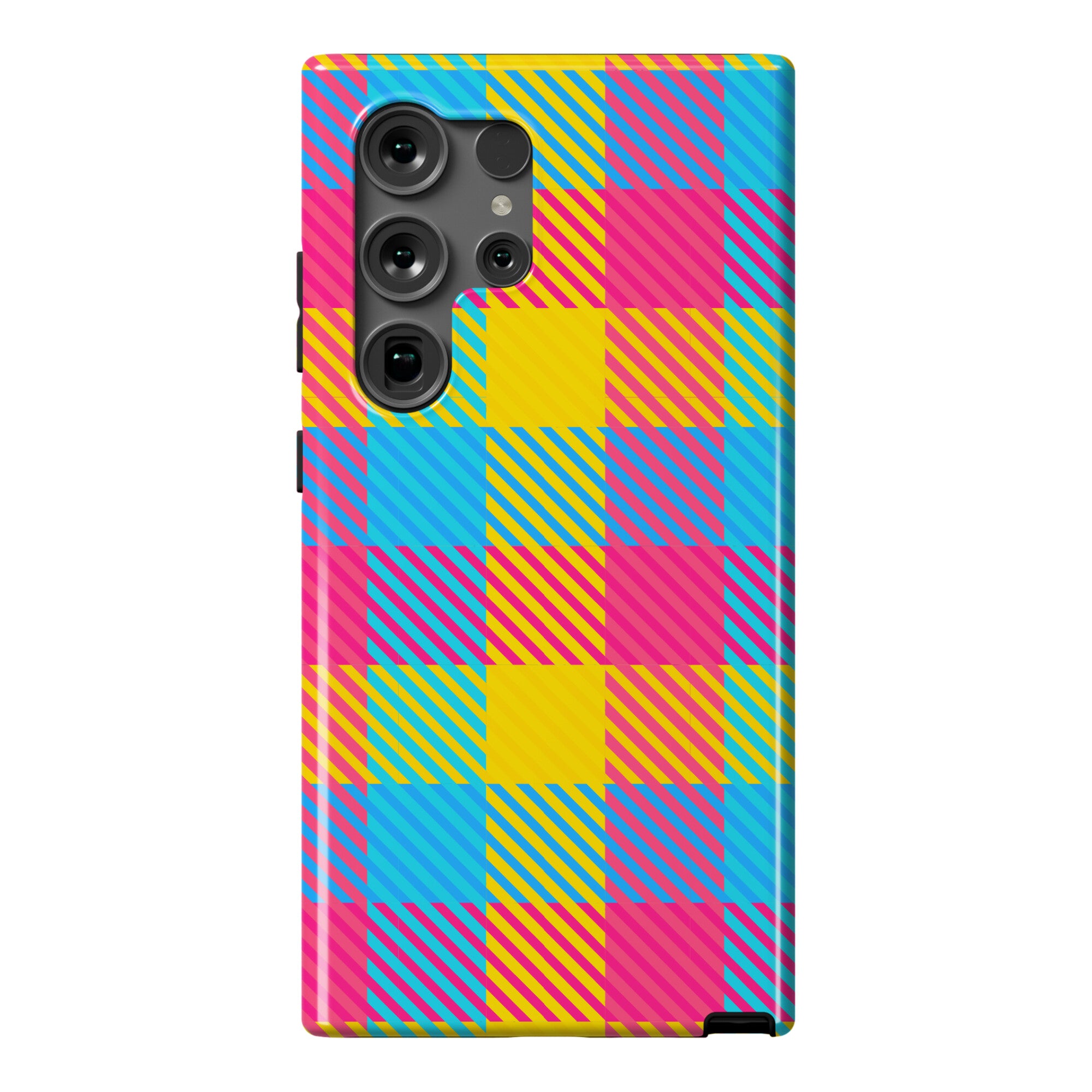 Pan Pride Flag Plaid  Phone Case