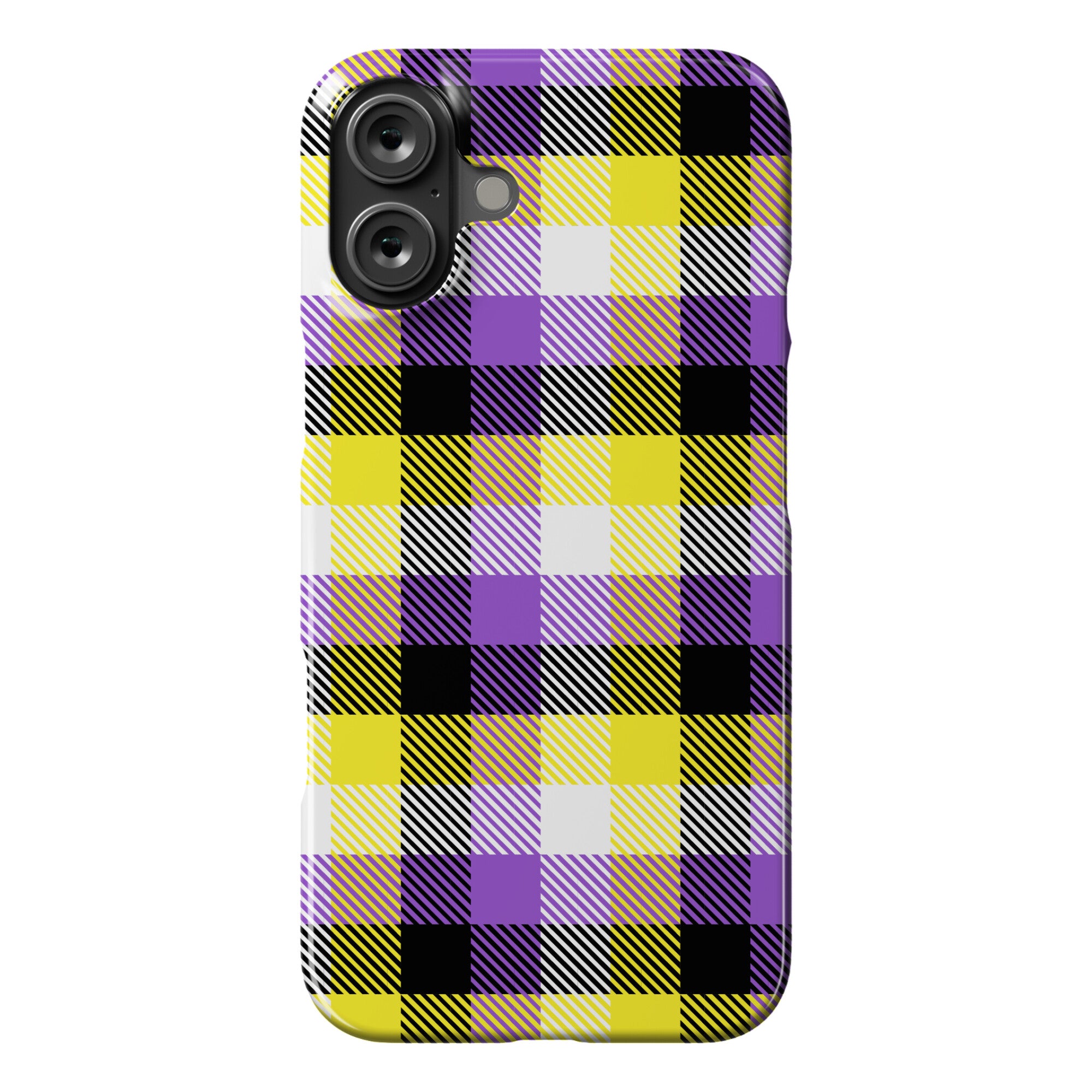Nonbinary Pride Flag Plaid Phone Case