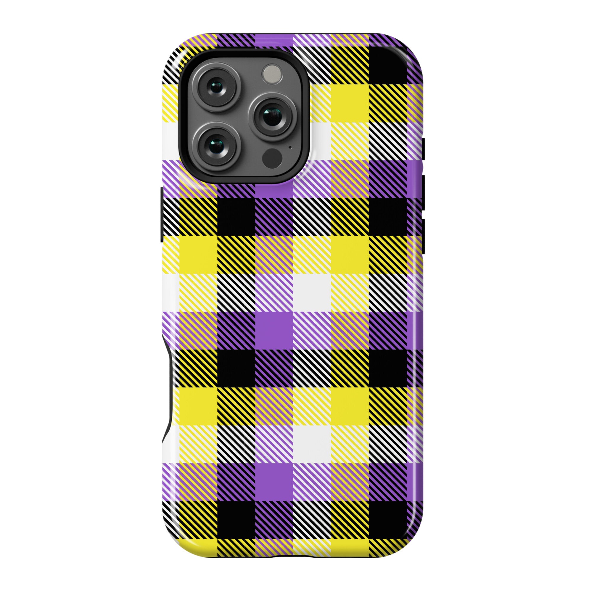Nonbinary Pride Flag Plaid Phone Case
