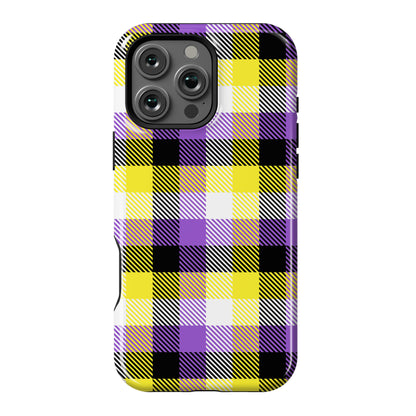 Nonbinary Pride Flag Plaid Phone Case