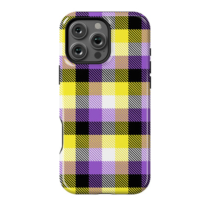 Nonbinary Pride Flag Plaid Phone Case