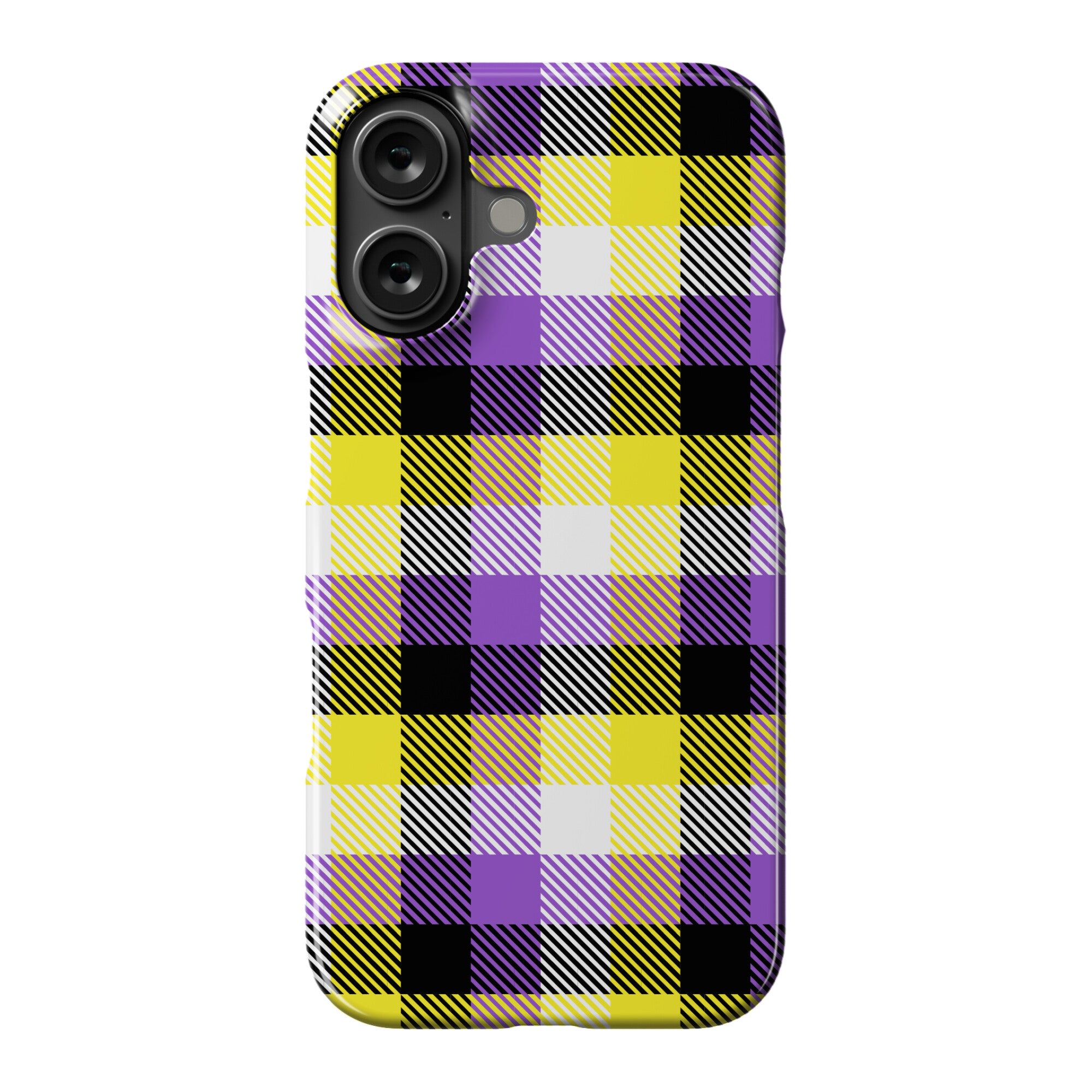 Nonbinary Pride Flag Plaid Phone Case