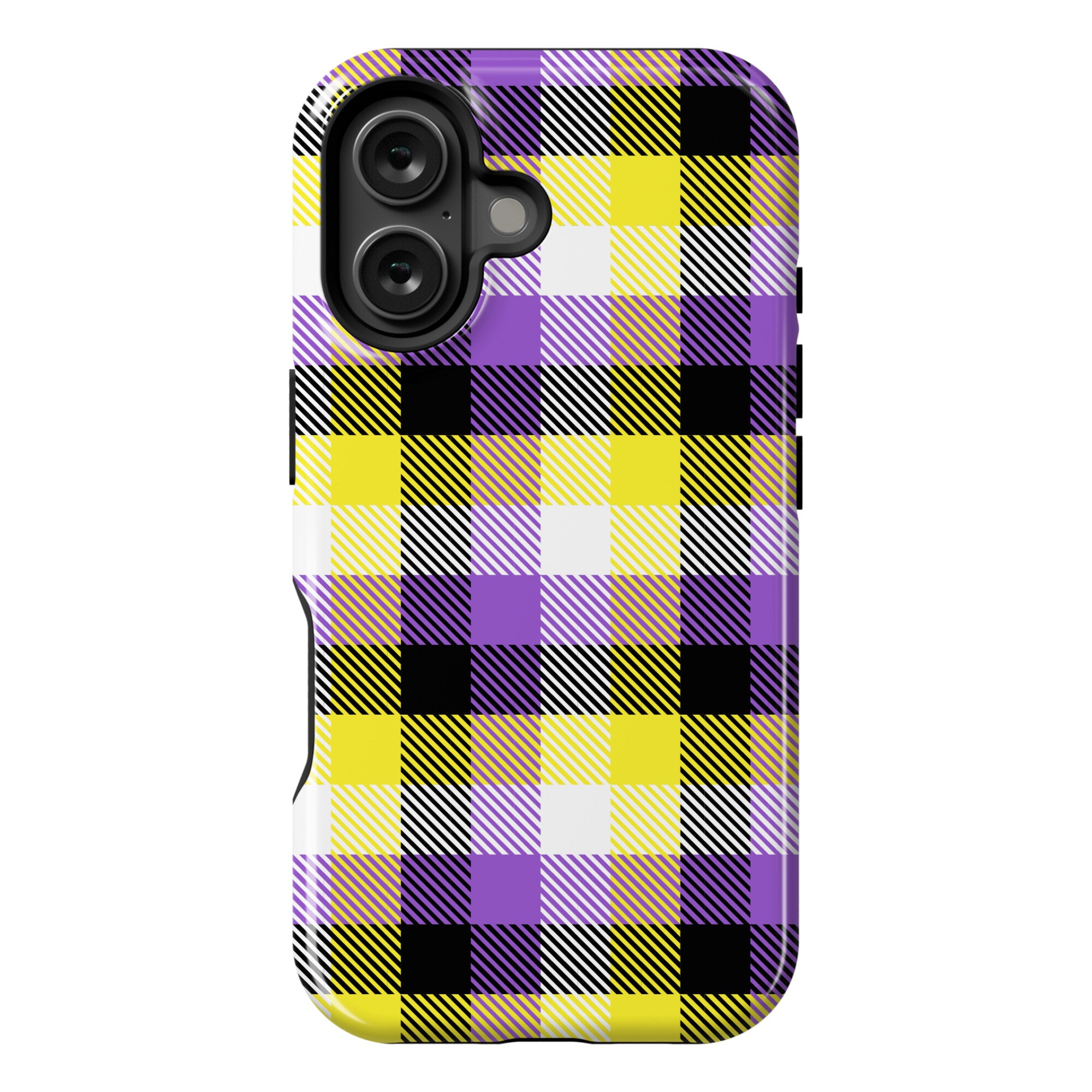 Nonbinary Pride Flag Plaid Phone Case