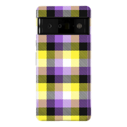 Nonbinary Pride Flag Plaid Phone Case