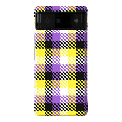 Nonbinary Pride Flag Plaid Phone Case