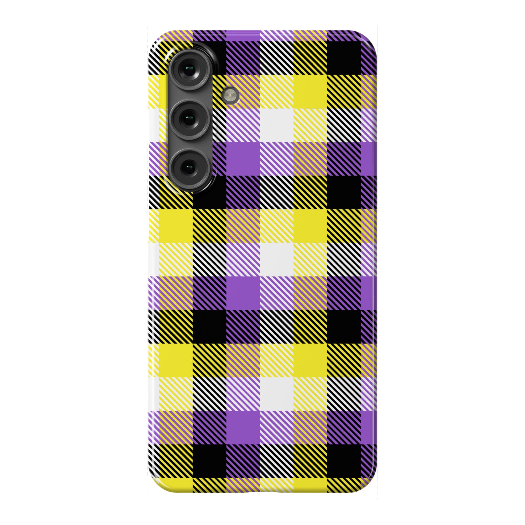 Nonbinary Pride Flag Plaid Phone Case