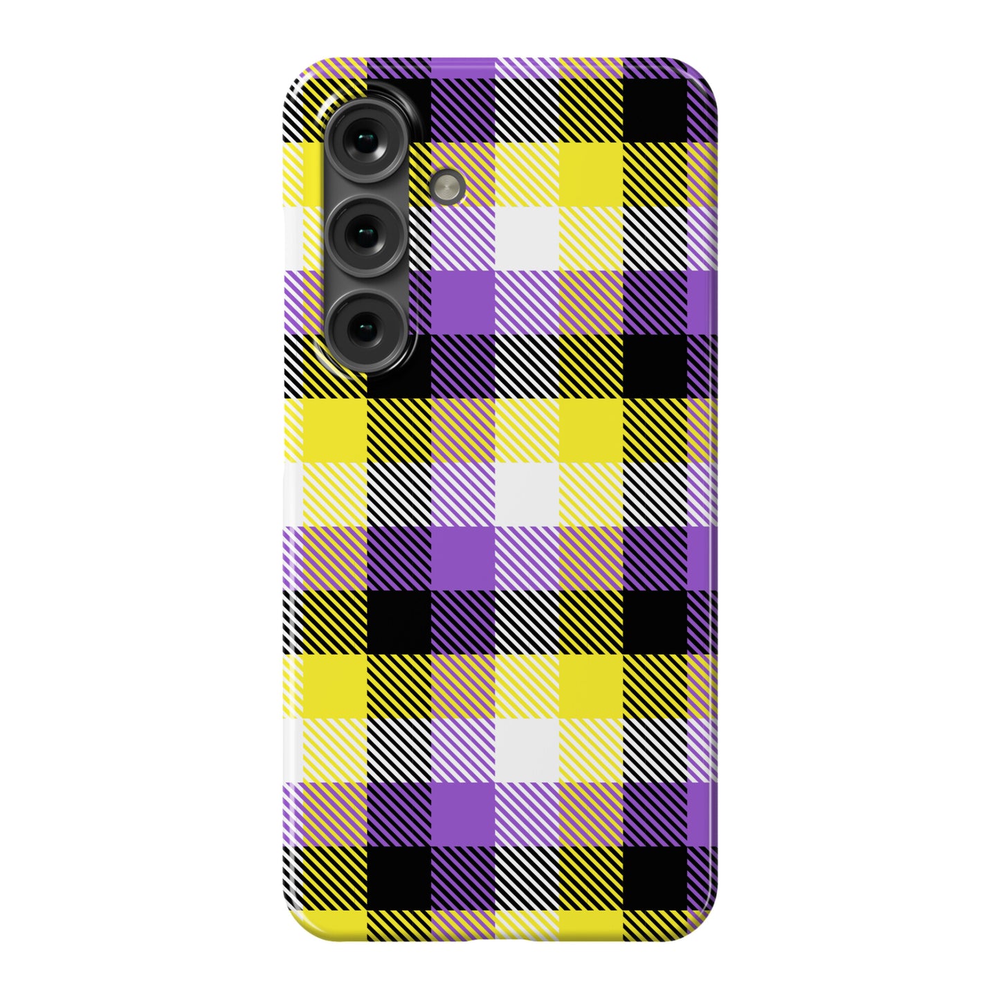 Nonbinary Pride Flag Plaid Phone Case