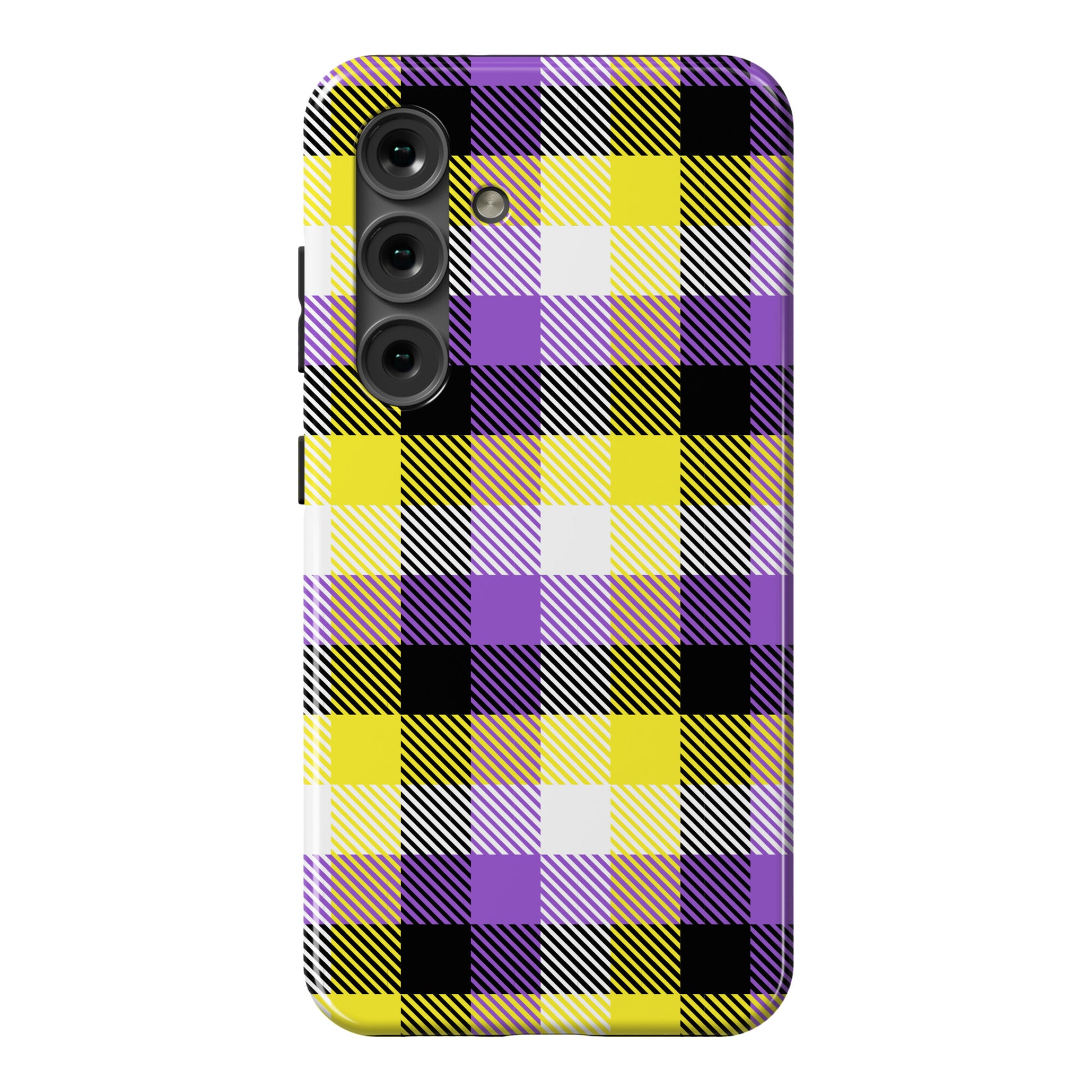 Nonbinary Pride Flag Plaid Phone Case