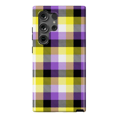 Nonbinary Pride Flag Plaid Phone Case
