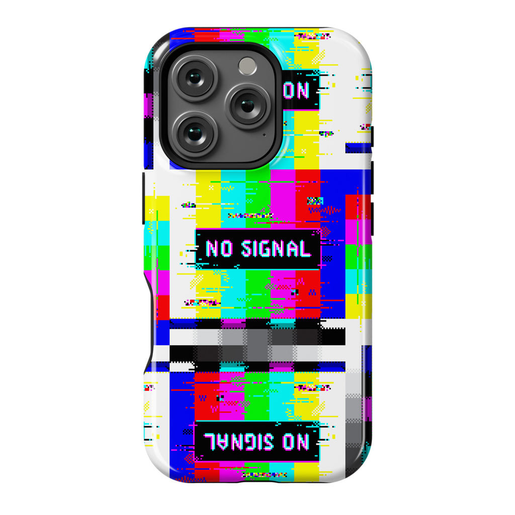 Glitchy No Signal Bars Phone Case