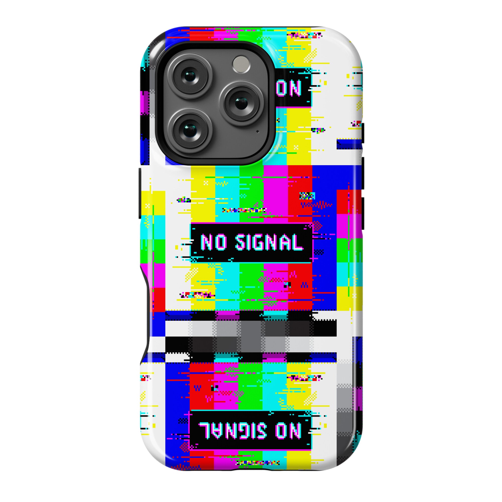 Glitchy No Signal Bars Phone Case