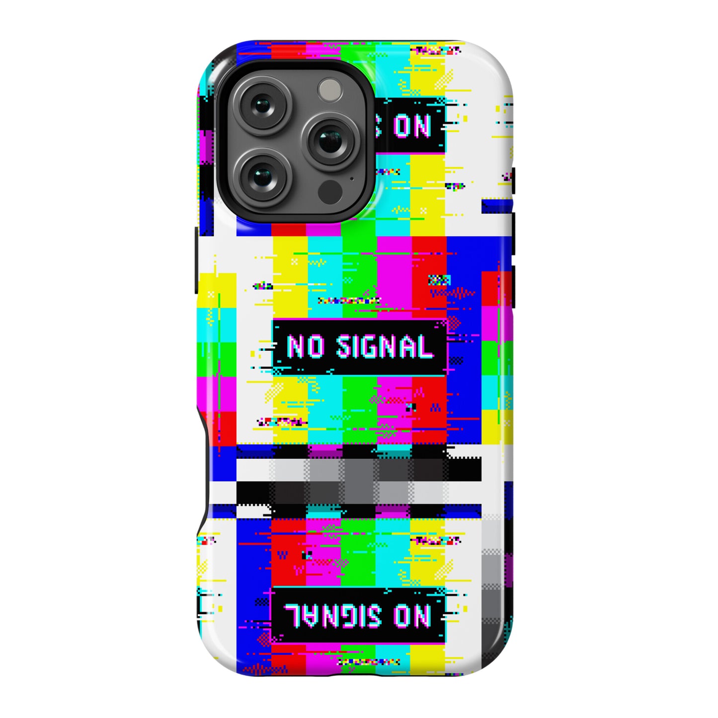 Glitchy No Signal Bars Phone Case