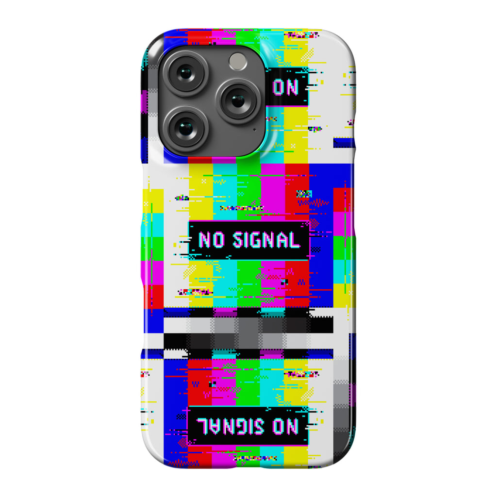 Glitchy No Signal Bars Phone Case