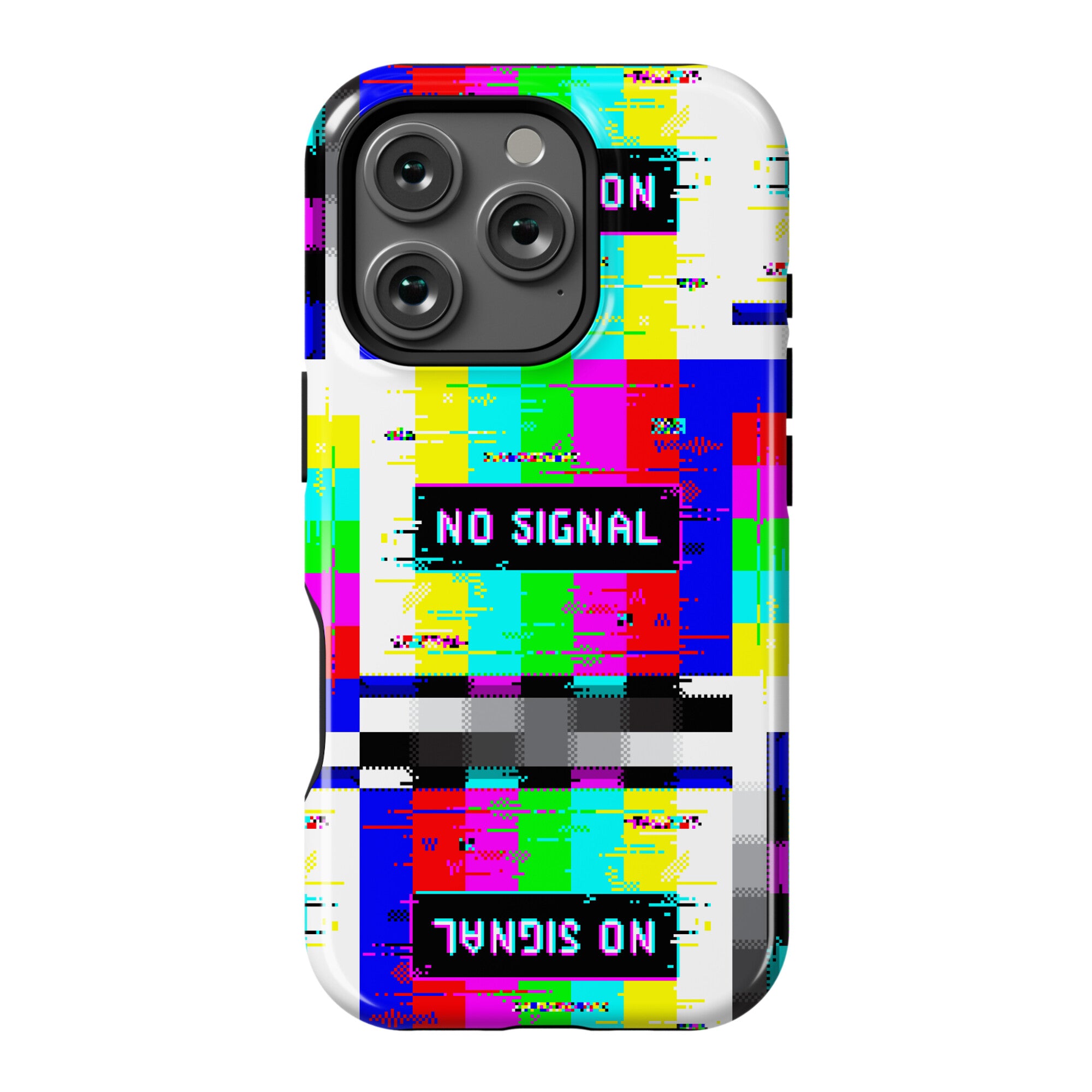 Glitchy No Signal Bars Phone Case
