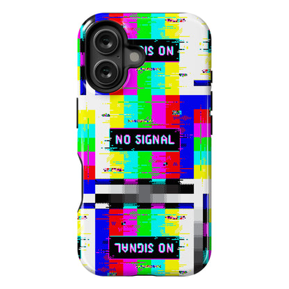 Glitchy No Signal Bars Phone Case