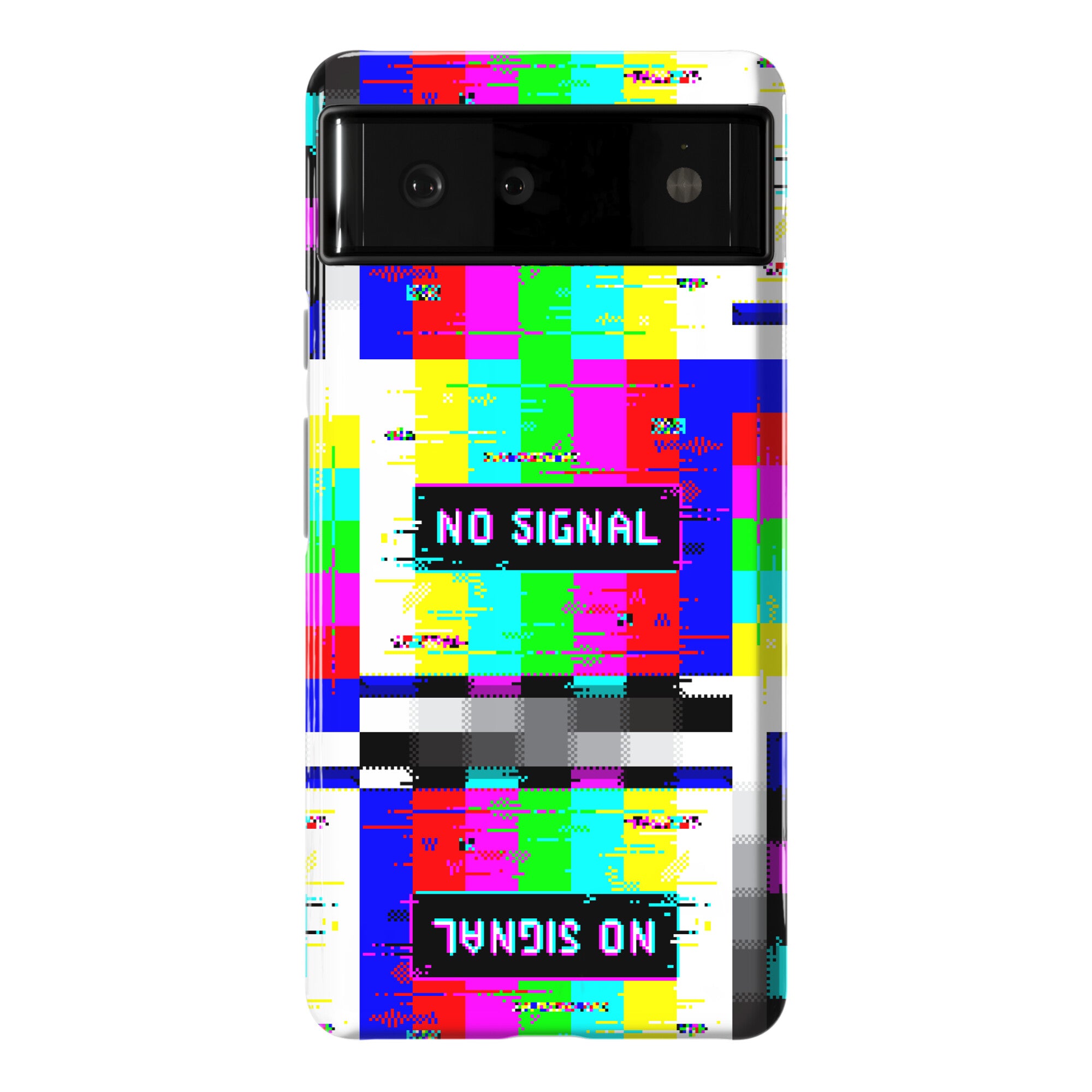 Glitchy No Signal Bars Phone Case
