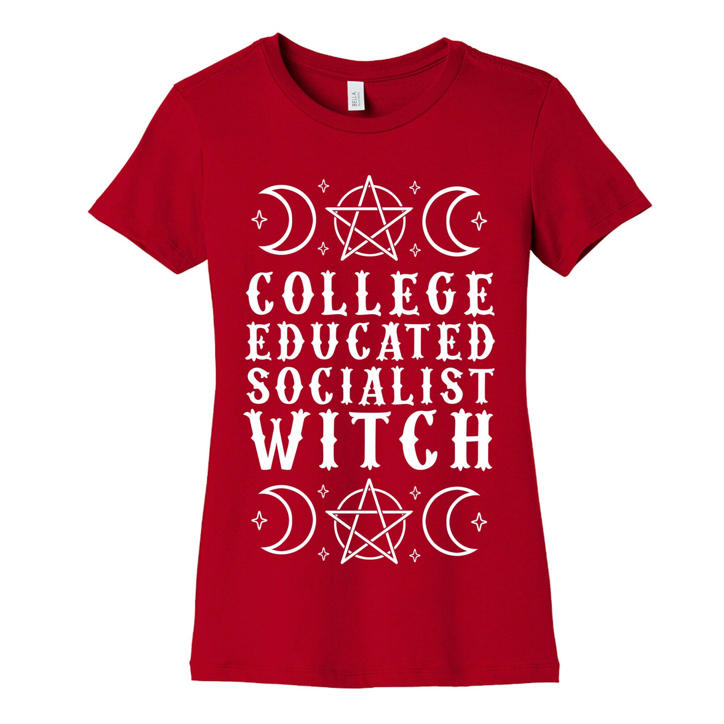 College Educated Socialist Witch Women's Cotton Tee