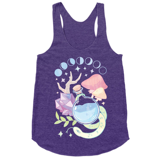 Witchy Pastel Things Racerback Tank