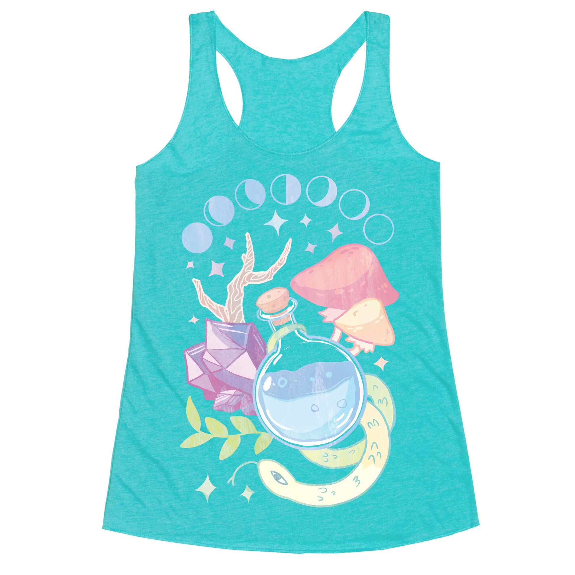 Witchy Pastel Things Racerback Tank