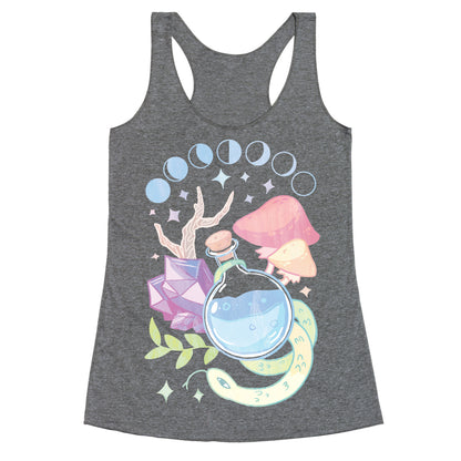 Witchy Pastel Things Racerback Tank