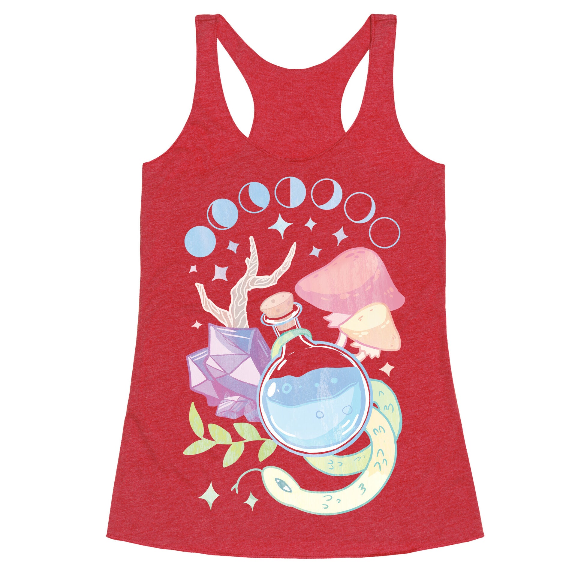 Witchy Pastel Things Racerback Tank