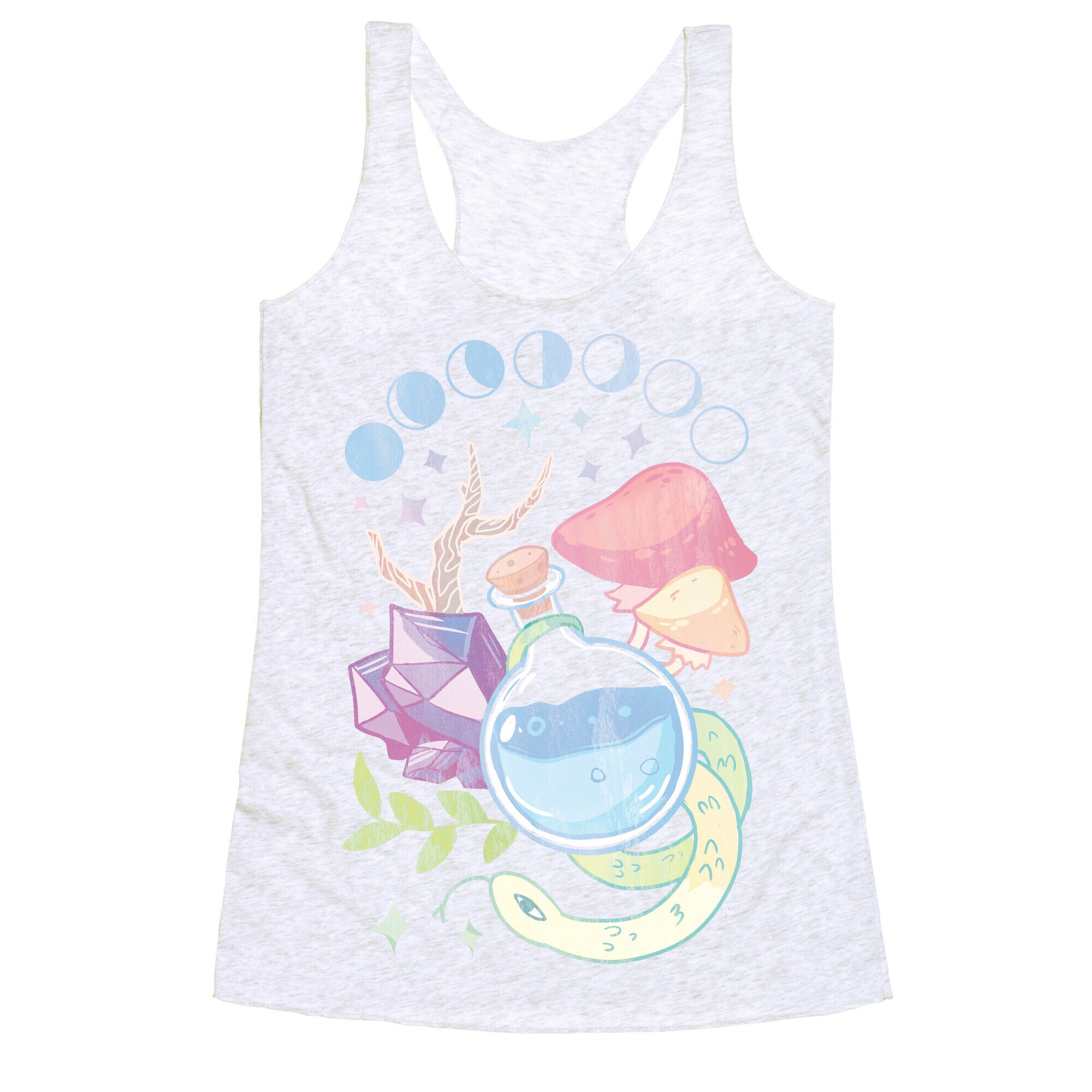 Witchy Pastel Things Racerback Tank