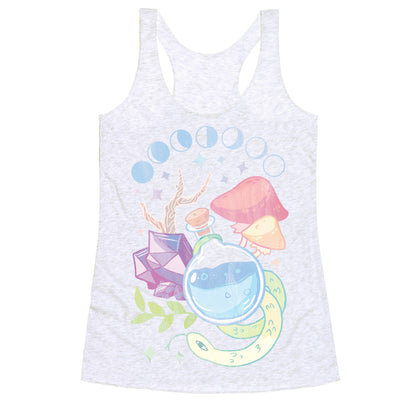 Witchy Pastel Things Racerback Tank