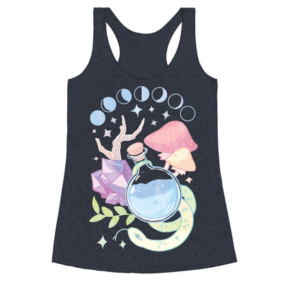 Witchy Pastel Things Racerback Tank