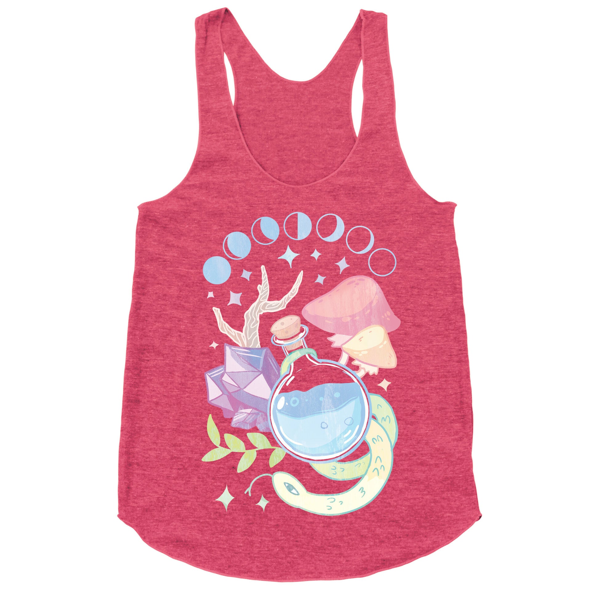 Witchy Pastel Things Racerback Tank