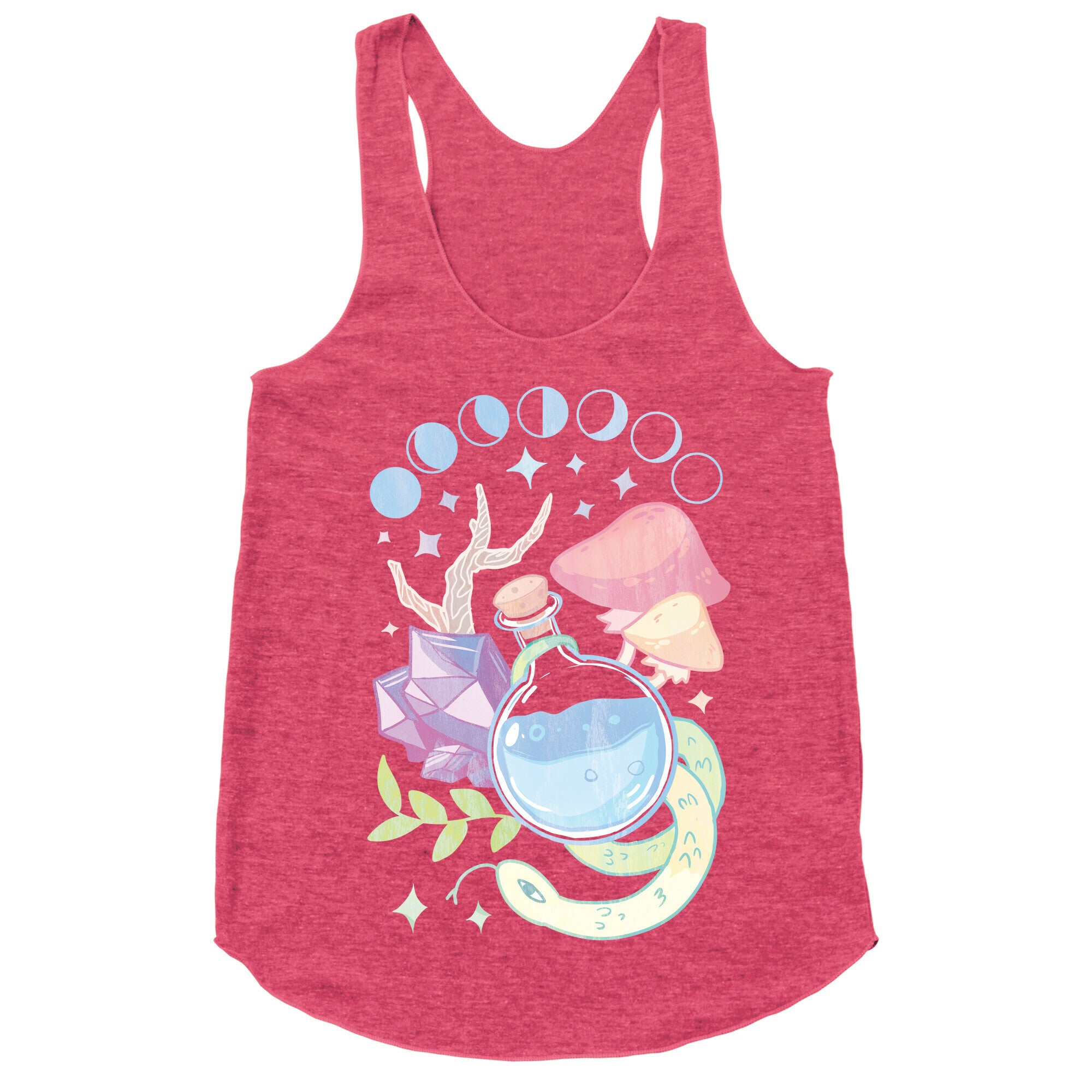 Witchy Pastel Things Racerback Tank