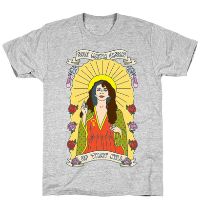 Saint Bush Parody White Print T-Shirt