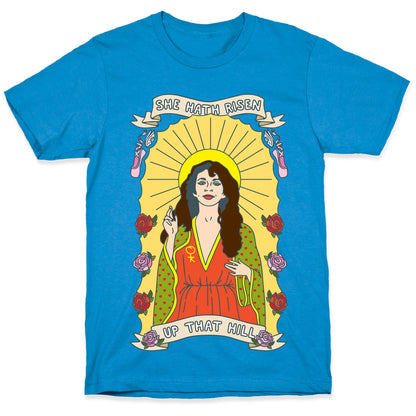 Saint Bush Parody White Print T-Shirt