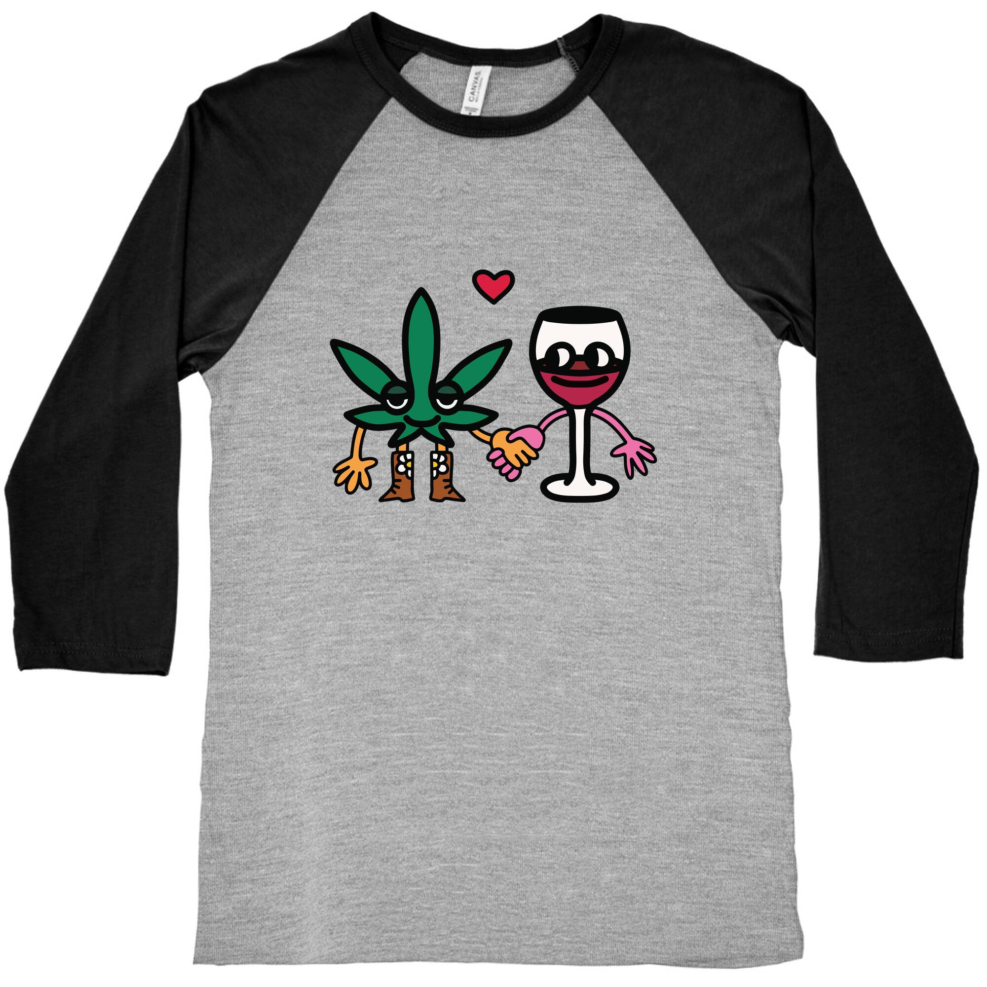 Weed-n-Wine Baseball Tee
