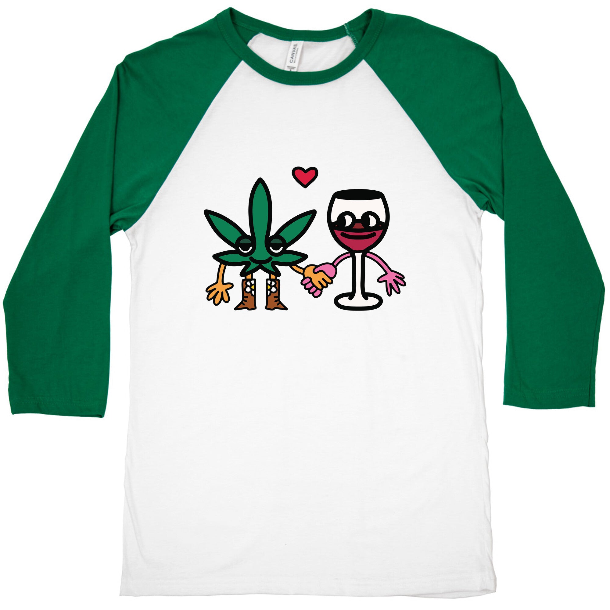 Weed-n-Wine Baseball Tee