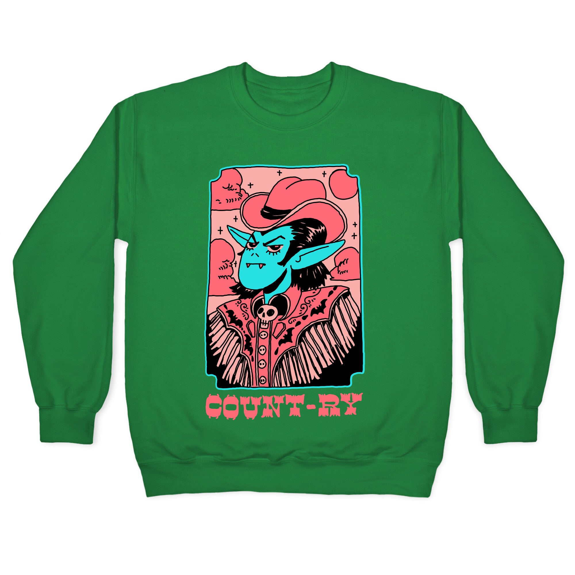 Count-ry Vampire Crewneck Sweatshirt