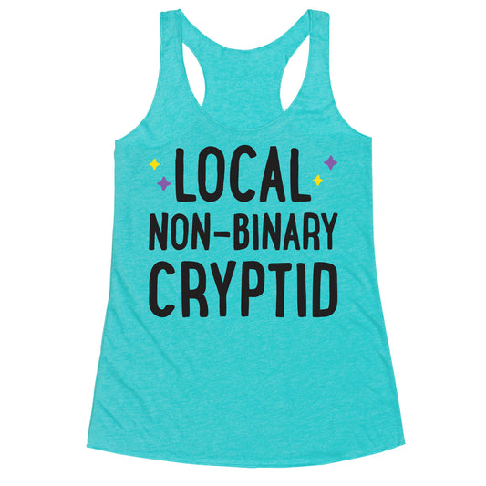 Local Non-binary Cryptid Racerback Tank