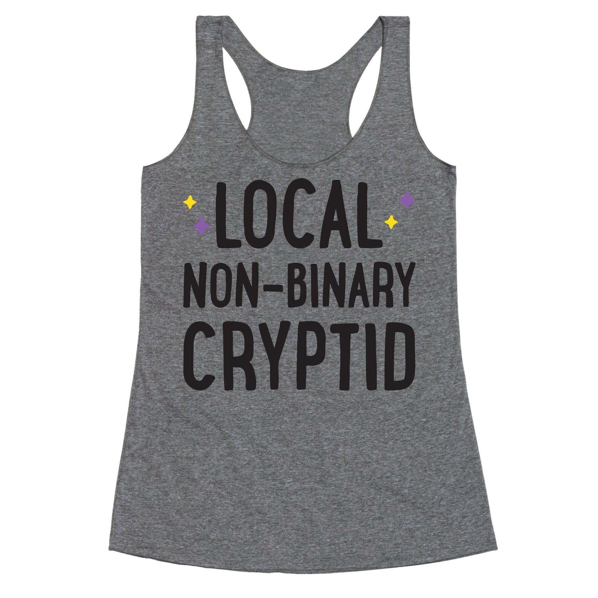 Local Non-binary Cryptid Racerback Tank