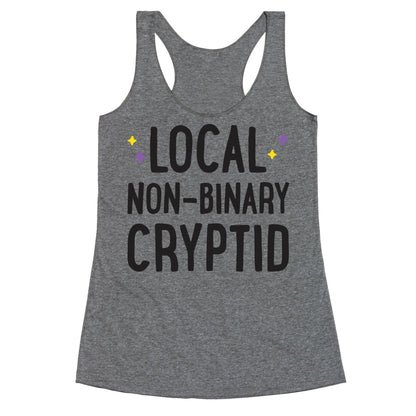 Local Non-binary Cryptid Racerback Tank