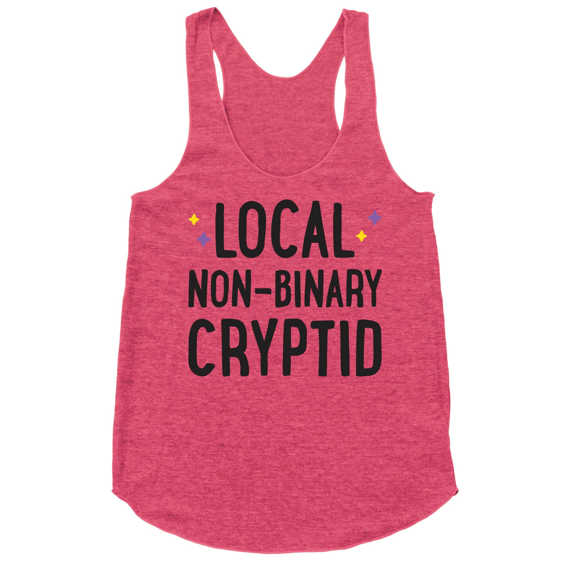 Local Non-binary Cryptid Racerback Tank