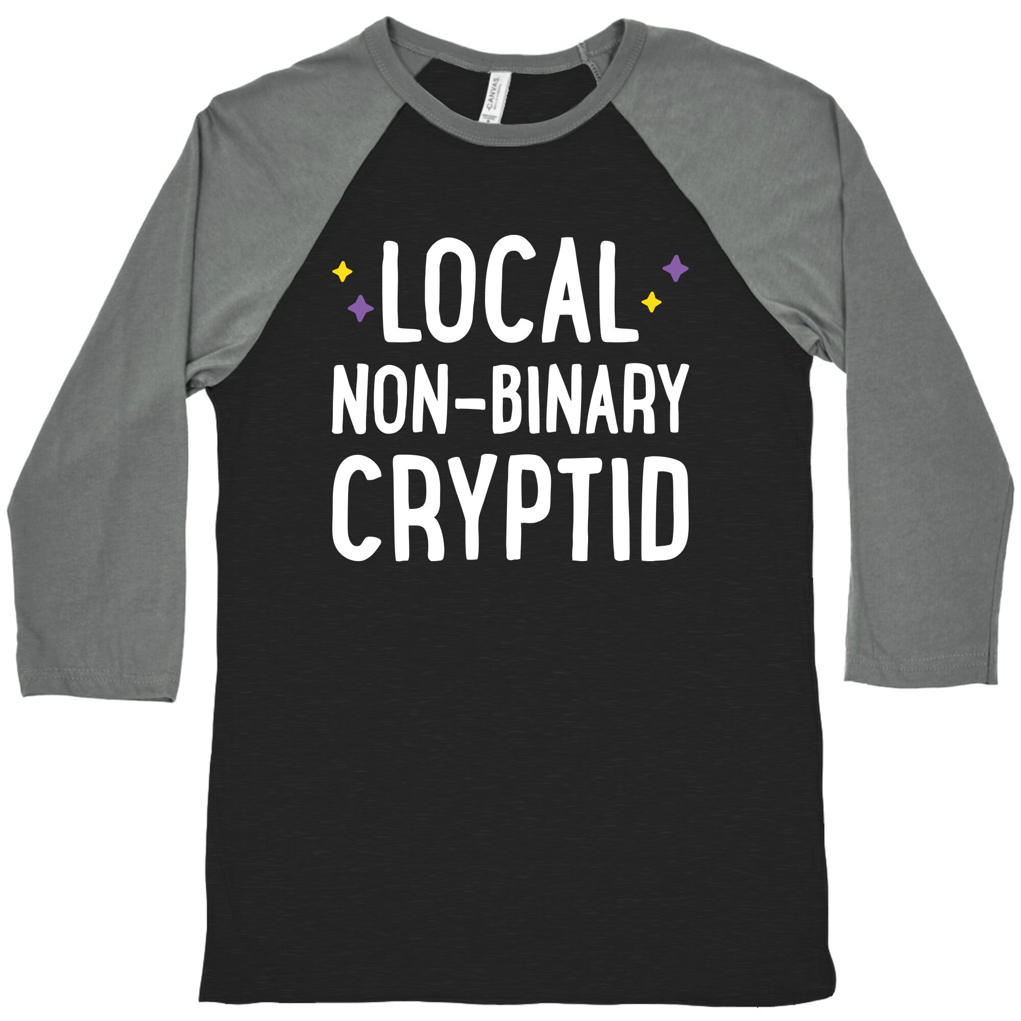 Local Non-binary Cryptid Baseball Tee