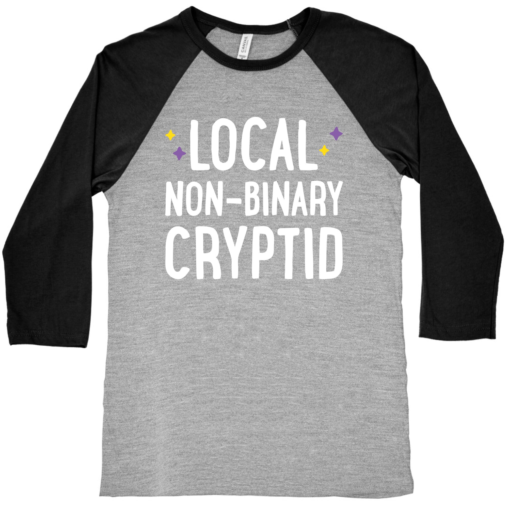 Local Non-binary Cryptid Baseball Tee